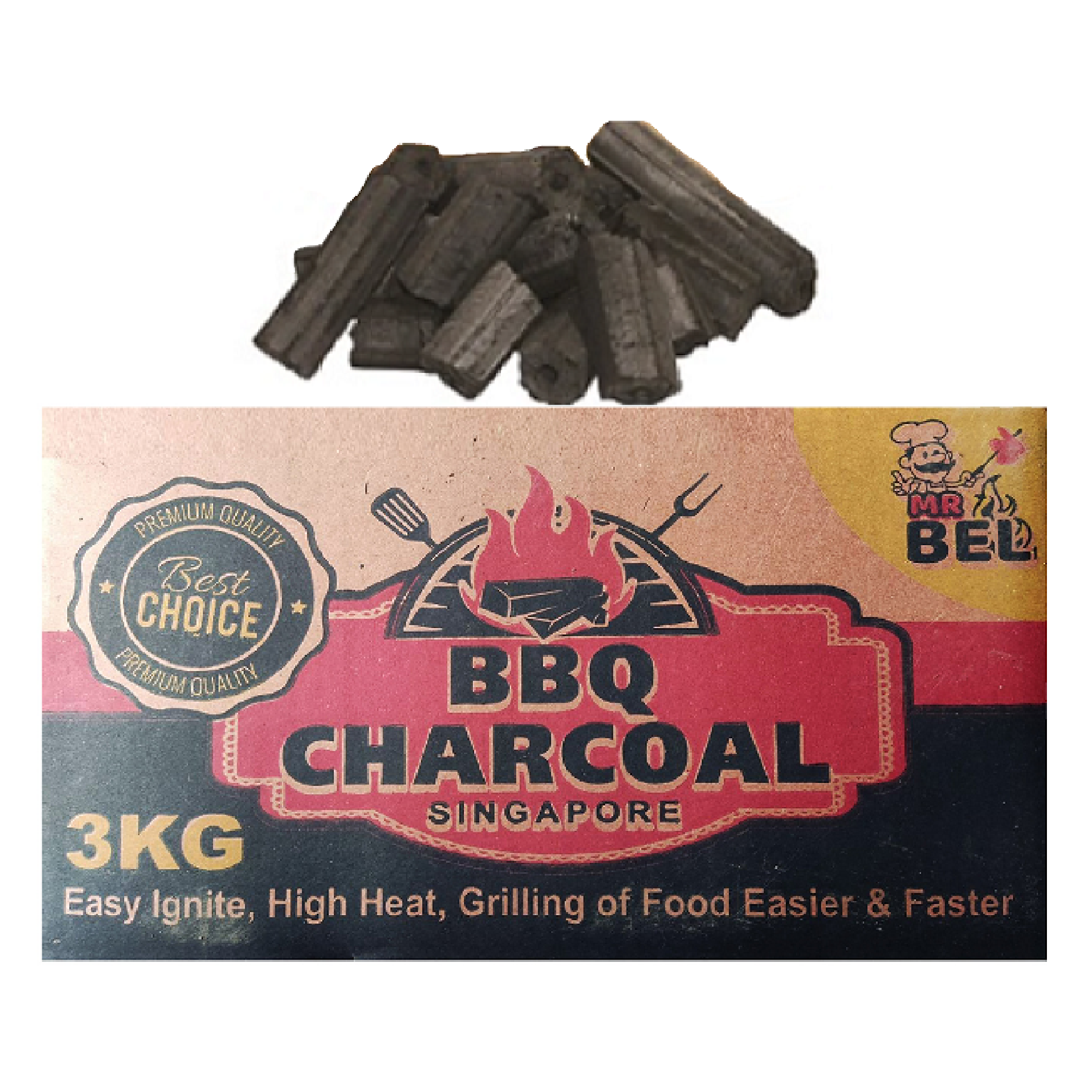 Mr Bel BBQ Charcoal 3KG
